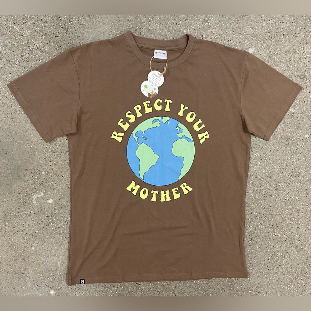 NWT Respect Your Mother, Earth Shirt, Unisex size Large 8BillionTrees
